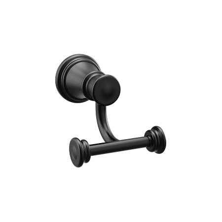 Moen Belfield Double Robe Hook in Matte Black YB6403BL